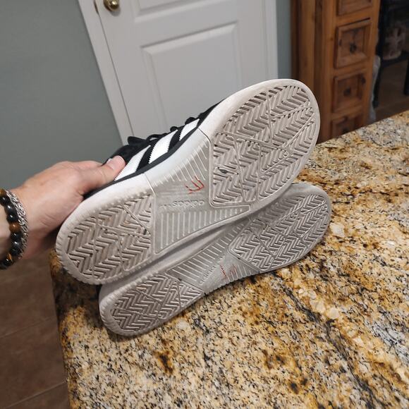 Adidas Tyshawn Black White Blue Skateboarding Sneakers EE6076 Size US 7 - Picture 8 of 12